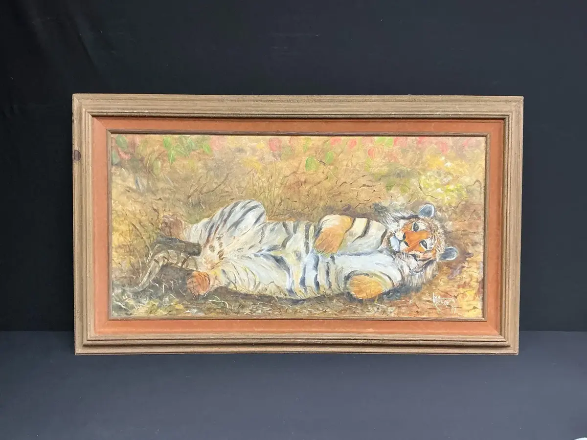 Tiger Painting By Ann Tickle 