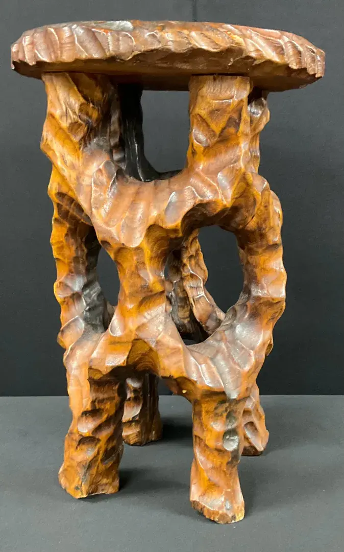 Wooden Root Stand / Stool