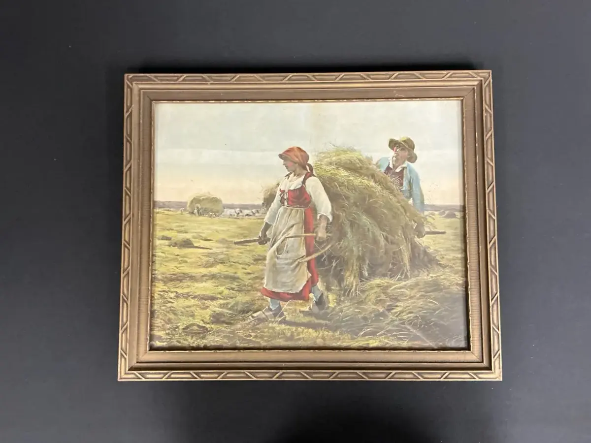 “End Of The Day” Print In The Style Of Jean-François Millet
