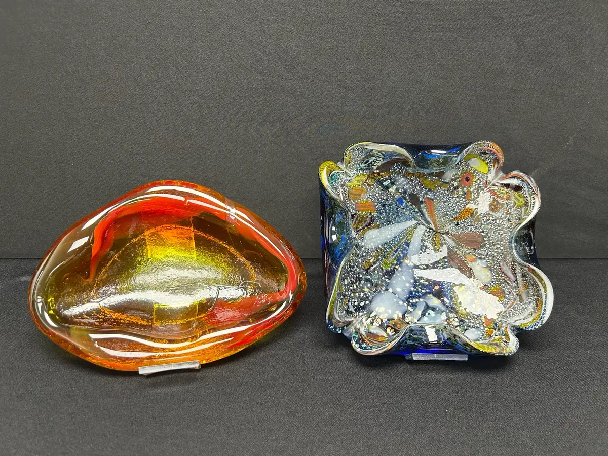 Blown Glass Ashtrays