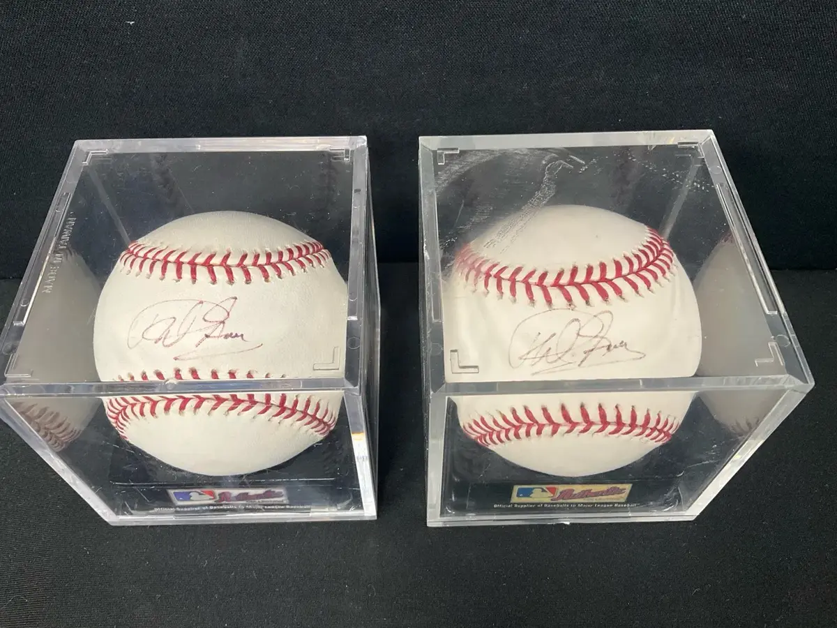 Two Signed Major League Baseballs 