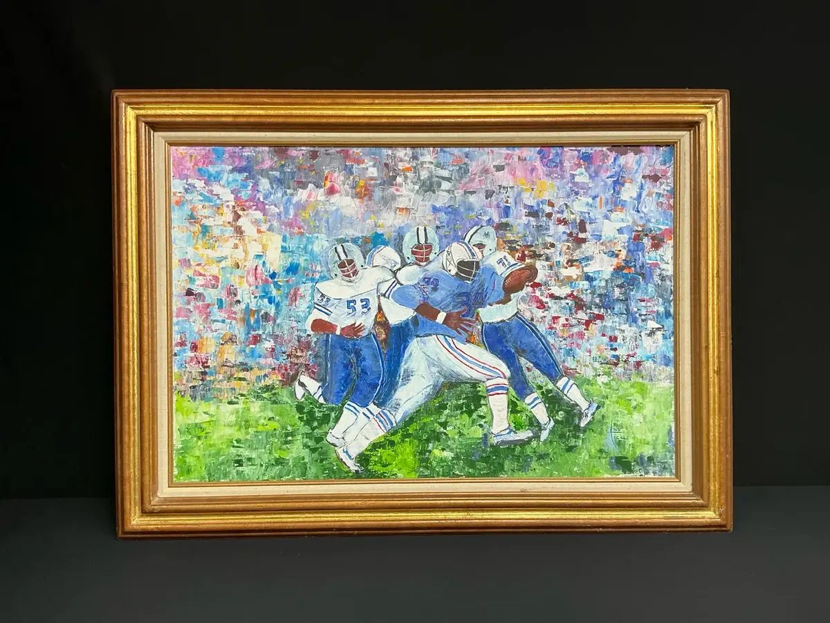 Football Painting By Ann Tickle 