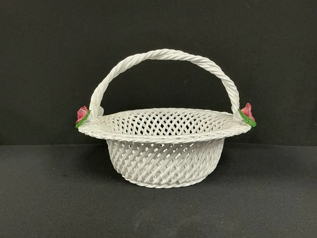 Gump’s Hand Made Ceramic Basket