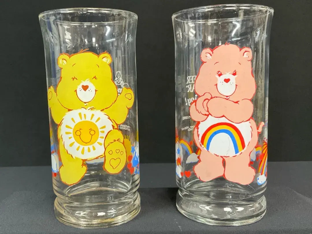 Care Bears Pizza Hut Glasses 