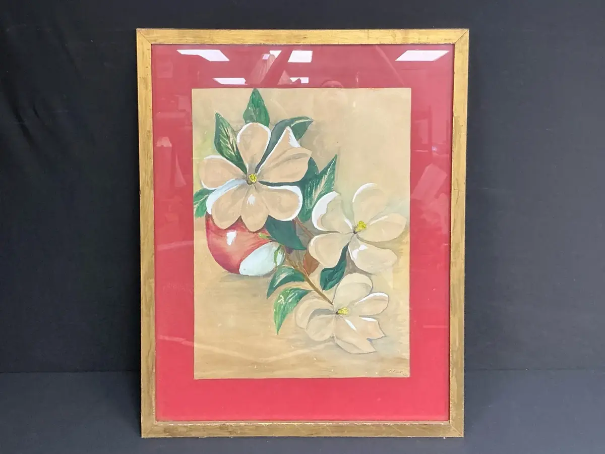 Flower Painting By E. Flack 
