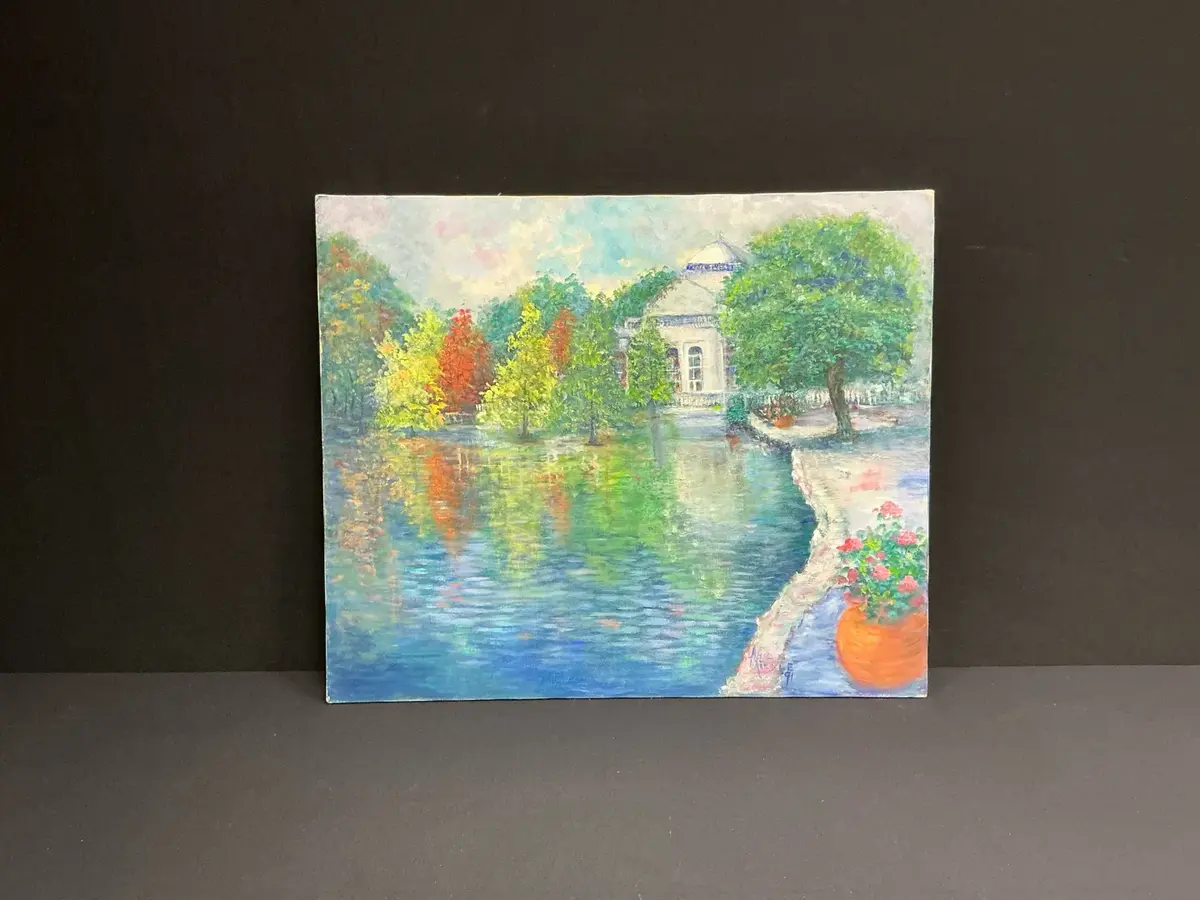 Impressionist Scene Painting By Ann Tickle 