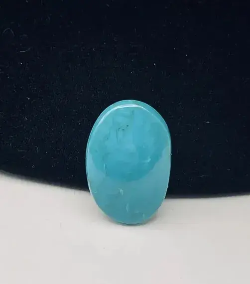 Tyronne Mine New Mexico Turquoise Cabochon * 20mm X 13.5mm * 1.24g