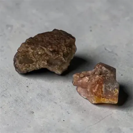 2 Unique & Rare Rough Fire Agates * Ready To Be Made Into Cabs * Fire Mountain New Mexico *