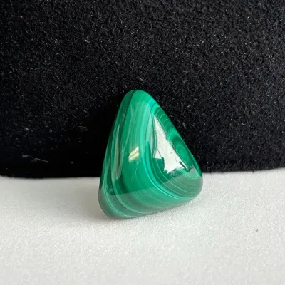 Polished Malachite Cabochon  4.41g * 20.31mm X 15.74mm