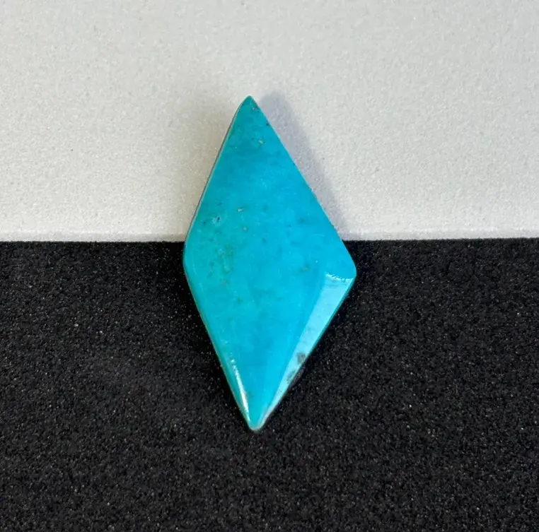 Diamond Shape Turquoise Cabochon * Genuine Pure Untreated From Tyronne Copper Mine * 1.44g