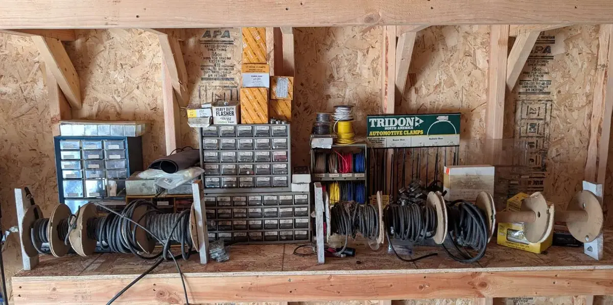 Vintage Garage Hardware, Fasteners, Wire & Automotive Supply Lot