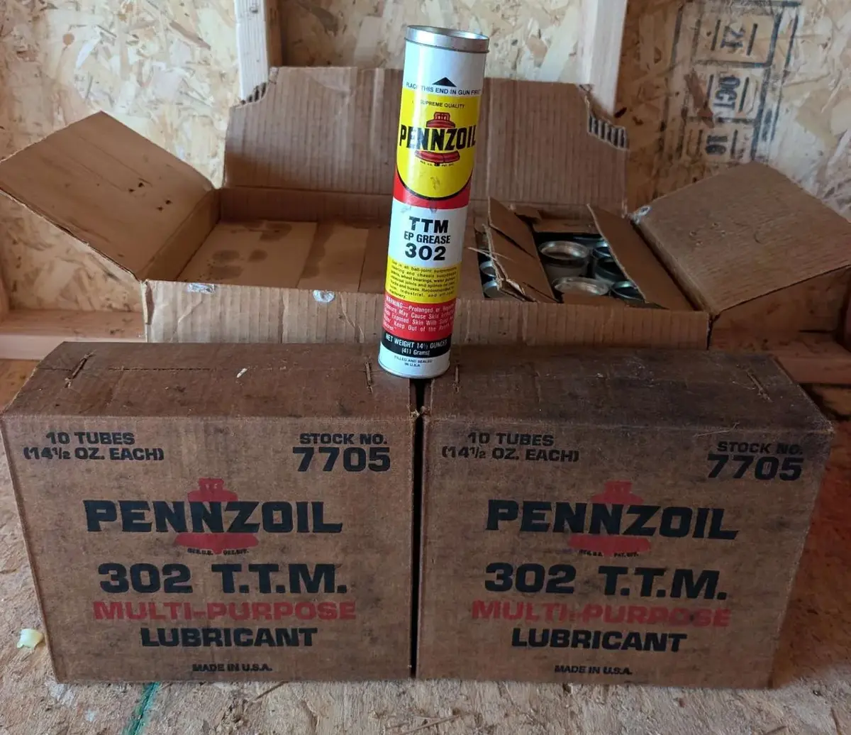59 Vintage Pennzoil 302 T.T.M. Multi-Purpose Lubricant Grease Tubes