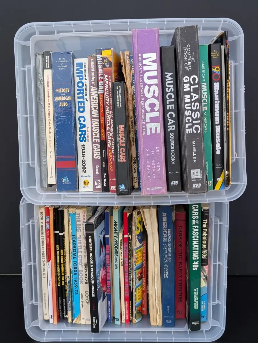 Vintage American Muscle Car & Automotive Reference Book Collection