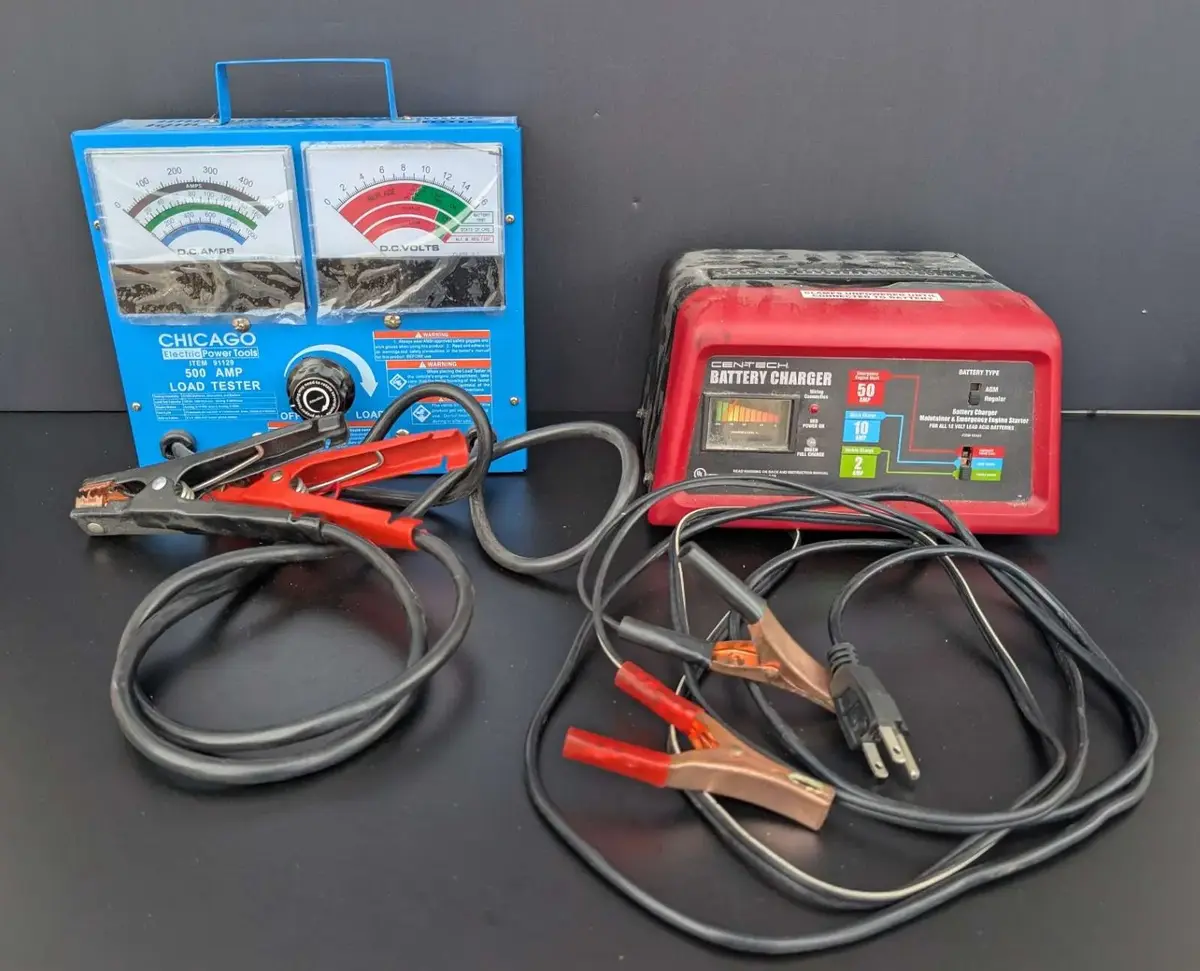 Chicago Electric 500 Amp Load Tester & Centech Battery Charger/Engine Starter