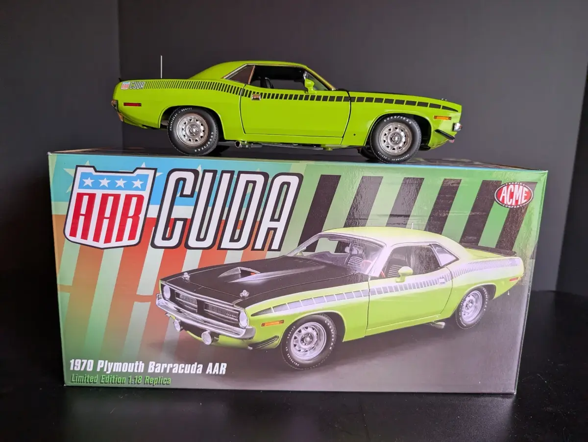 ACME 1970 Plymouth Barracuda AAR Limited Edition 1:18 Die Cast Model