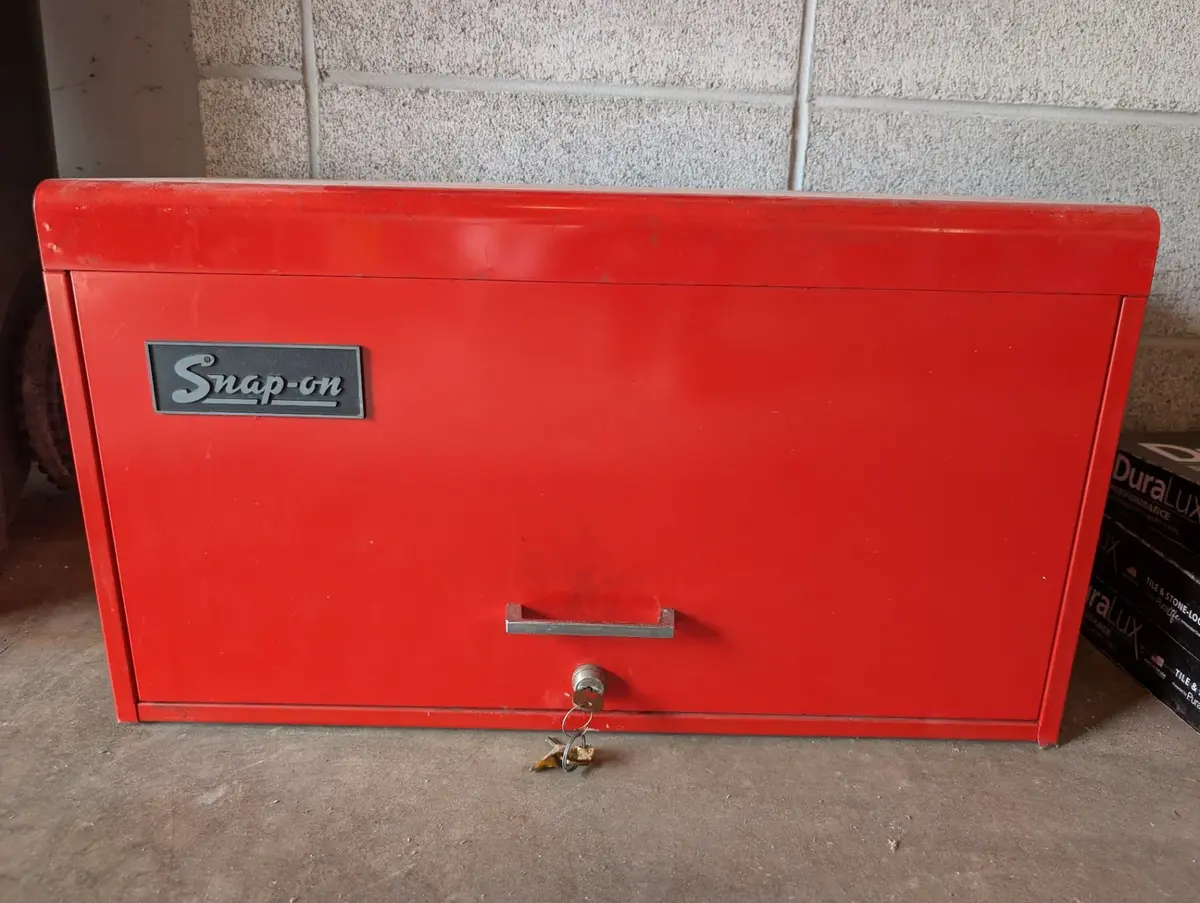 Vintage Snap-on Red Top Tool Chest with Snap-on & Assorted Hand Tools