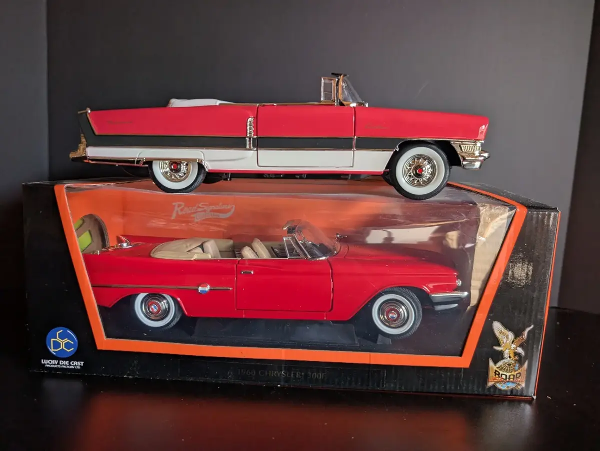 1955 Packard Caribbean & 1960 Chrysler 300F 1:18 Die-Cast Convertibles
