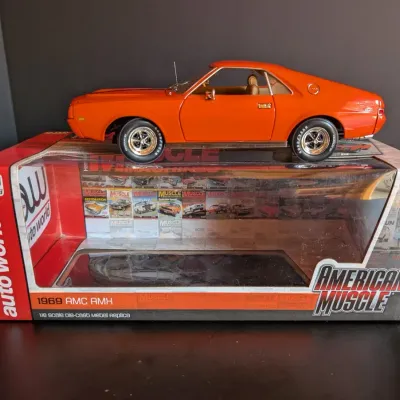 Auto World American Muscle 1969 AMC AMX 1:18 Die Cast Model