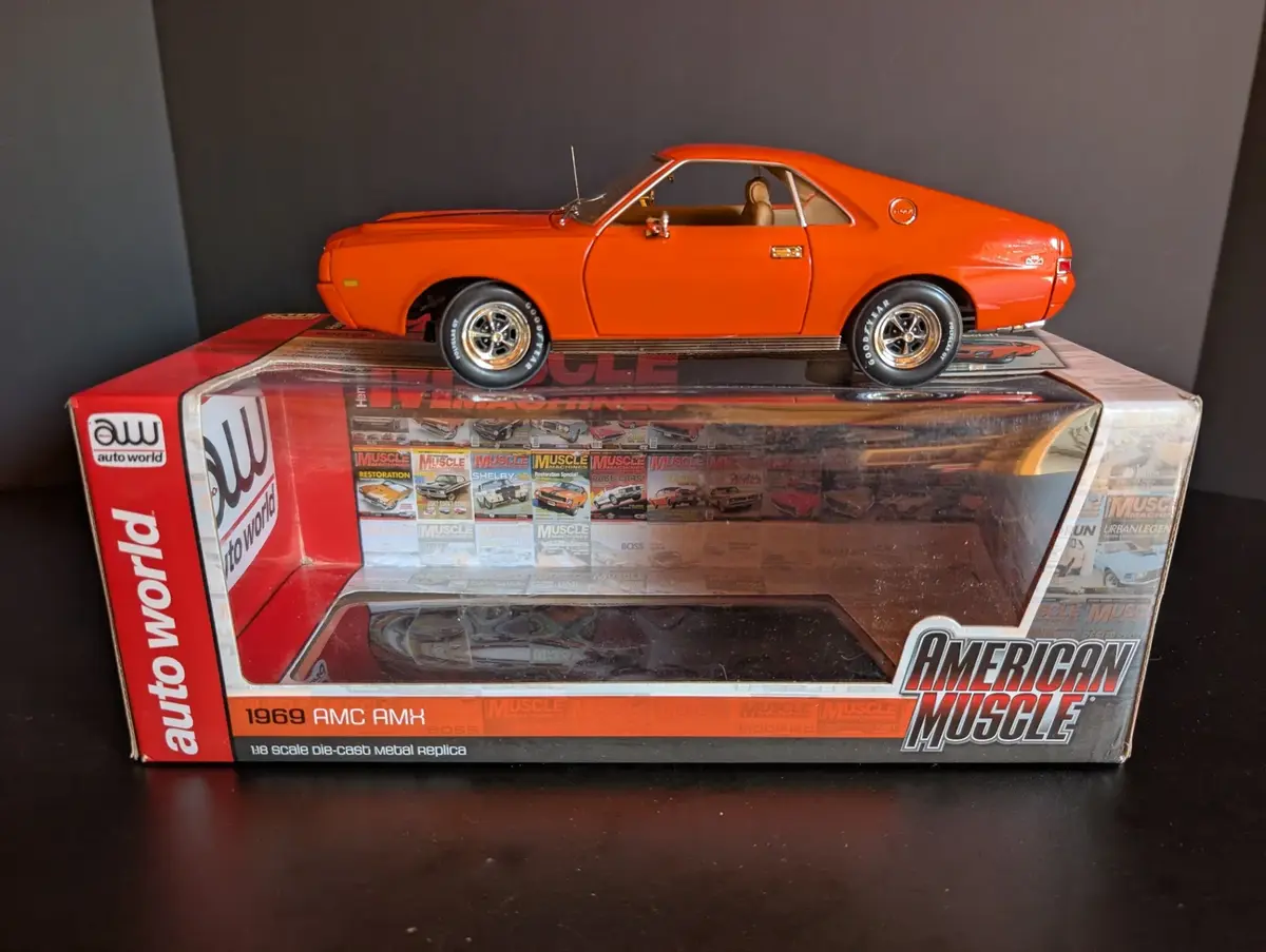 Auto World American Muscle 1969 AMC AMX 1:18 Die Cast Model