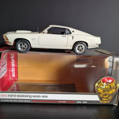 Auto World American Muscle 1969 Ford Mustang Boss 429 1:18 Die-Cast Model