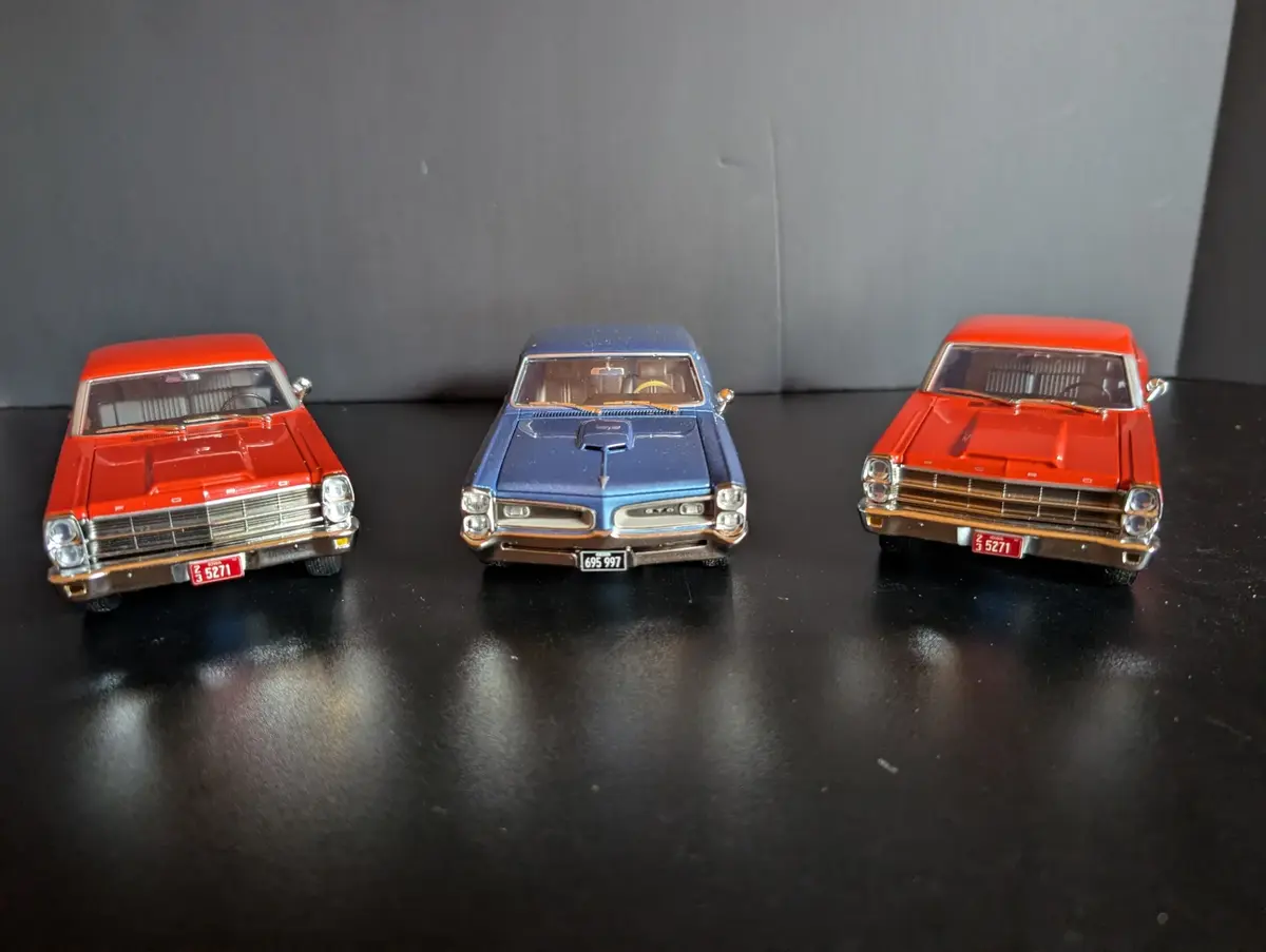 First Gear 1966 Pontiac GTO & Ford Fairlane Die-Cast Model Cars