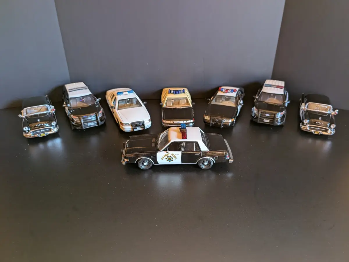 8-Piece Diecast Police & Highway Patrol Vehicle Collection