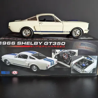 1966 Shelby GT350 Supercharged ACME Die Cast Model with Box