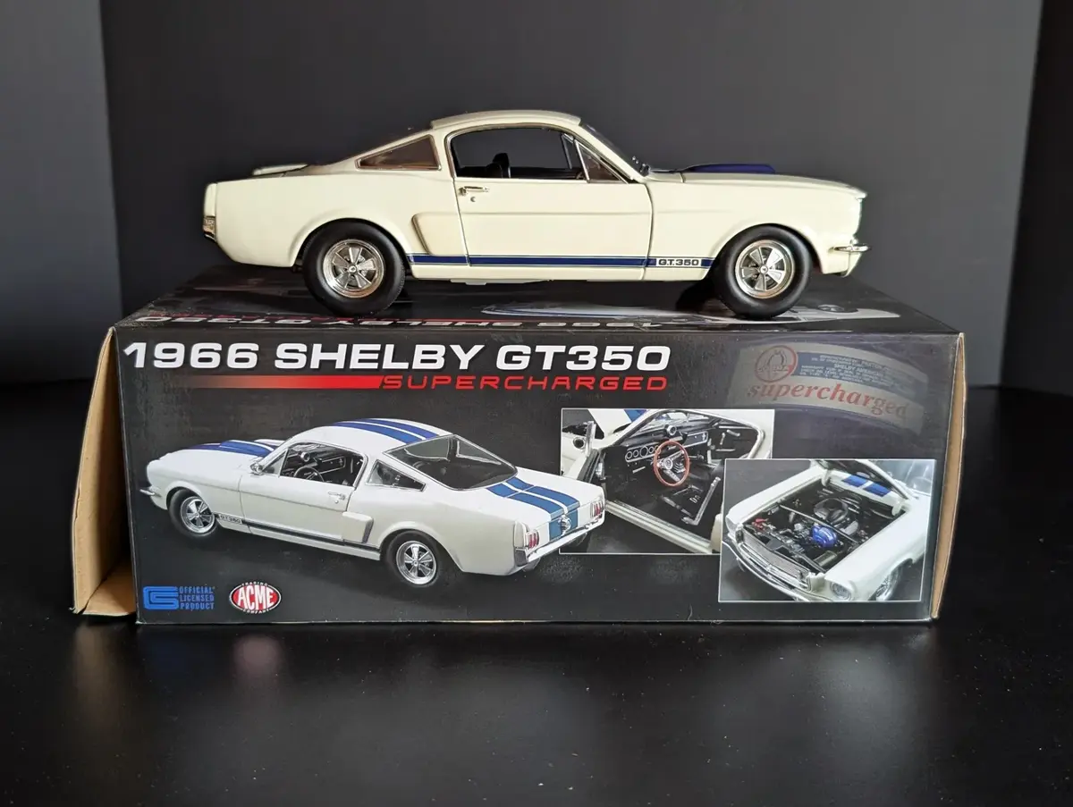 1966 Shelby GT350 Supercharged ACME Die Cast Model with Box