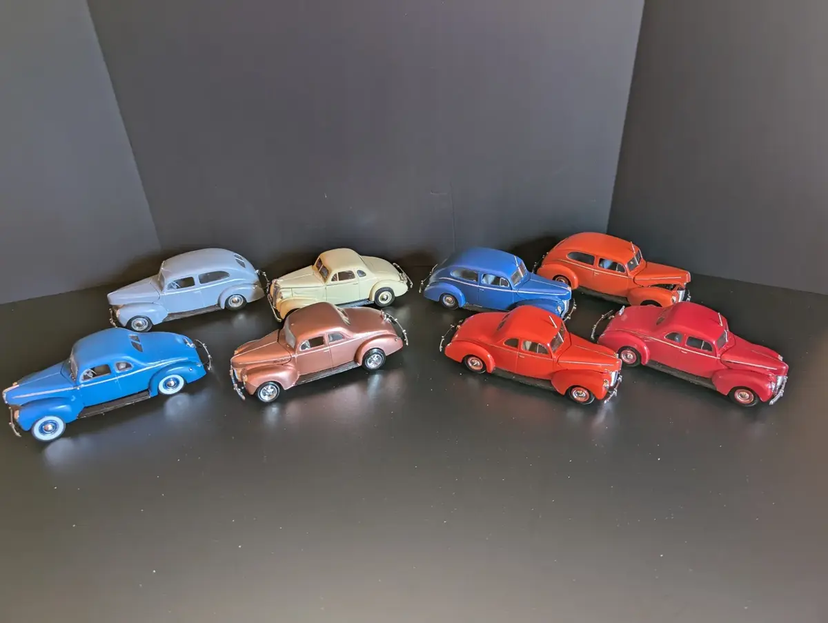 8 Vintage 1940s Ford Model Car Collection