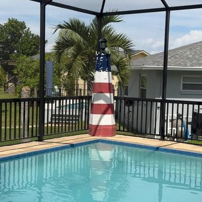 outdoor solar lighthouse 1 of 2
