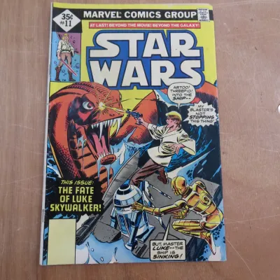 Sale Photo Thumbnail #3: Marvel Comics Star Wars #11, May 1978, featuring Luke Skywalker, R2-D2, and C-3PO on the cover.