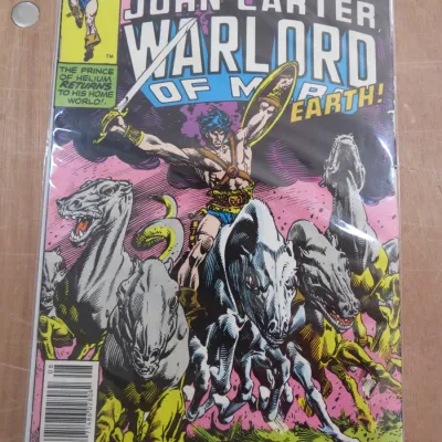 Sale Photo Thumbnail #7: Marvel Comics John Carter, Warlord of Mars issue #15, August 1978, in a protective plastic sleeve.