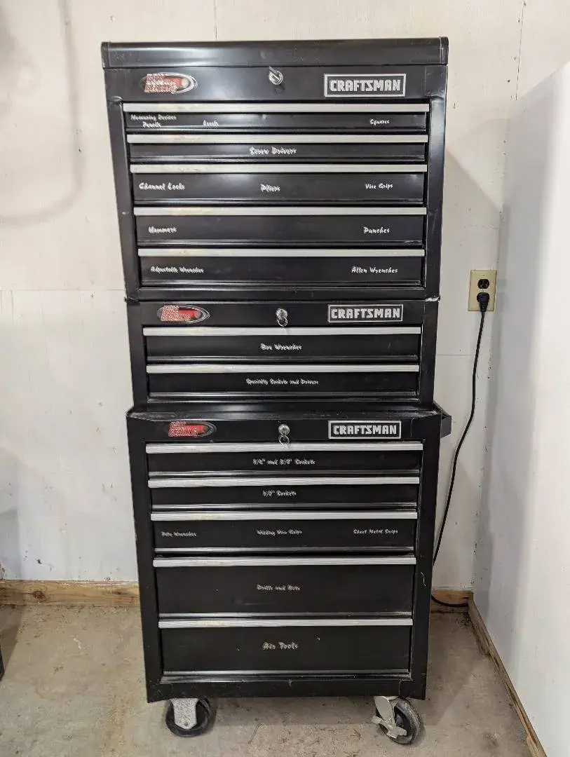 Craftsman Stacking Tool Chests and Contents 