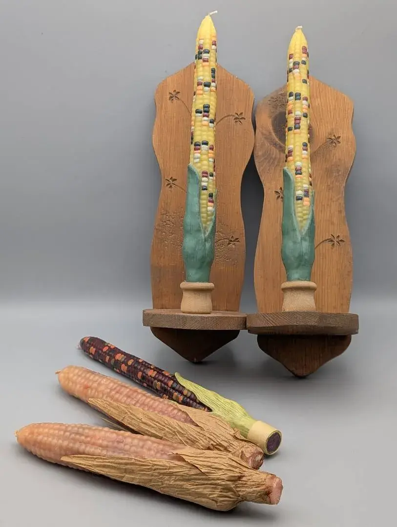 Indian Corn Thanksgiving Tapers and Sconces