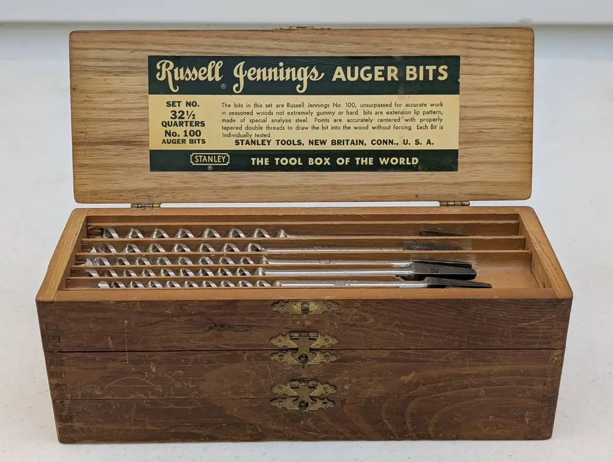 Post WWII Russell Jennings Auger Bit Set 