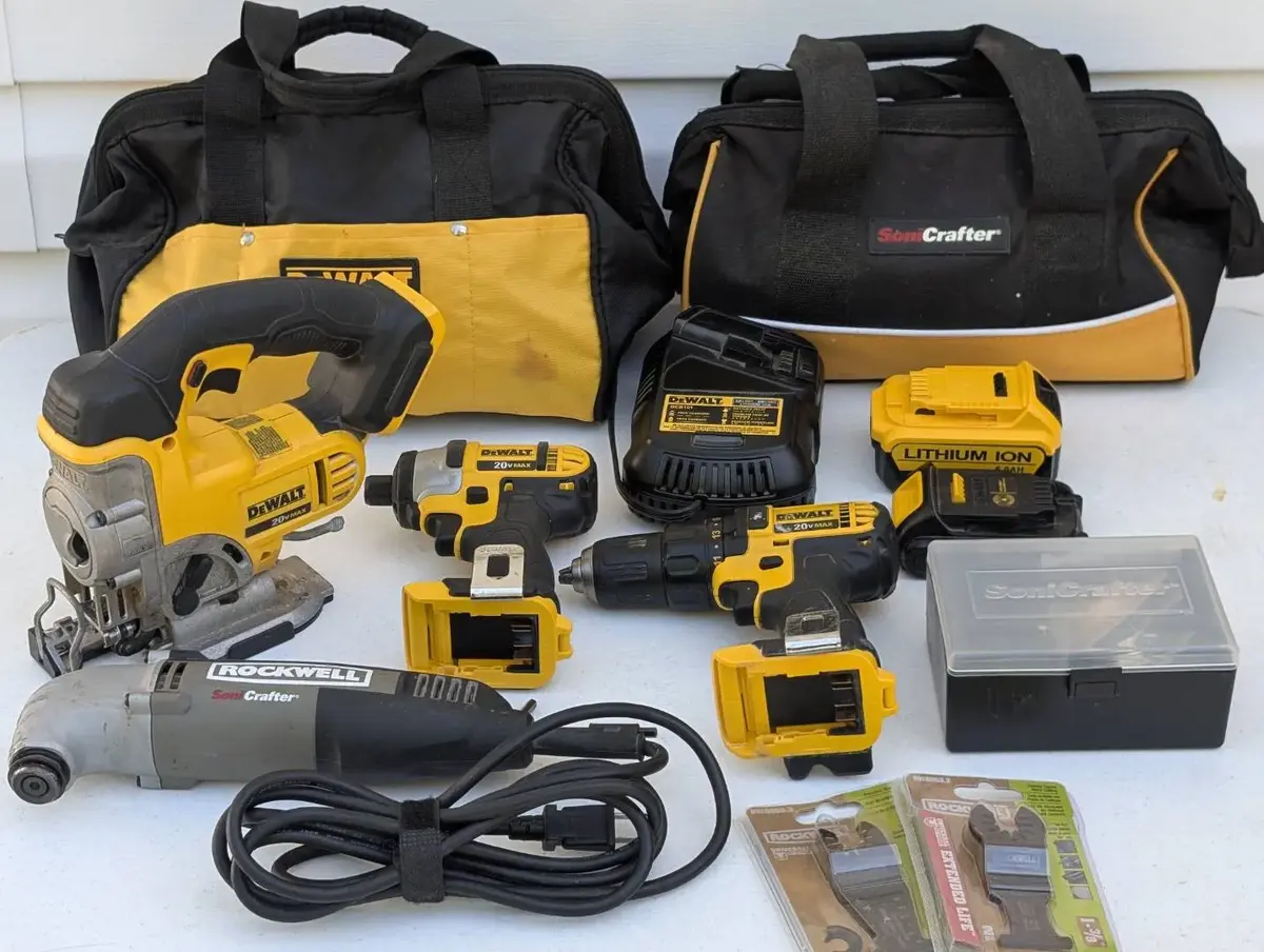 DeWalt and Rockwell Power Tools