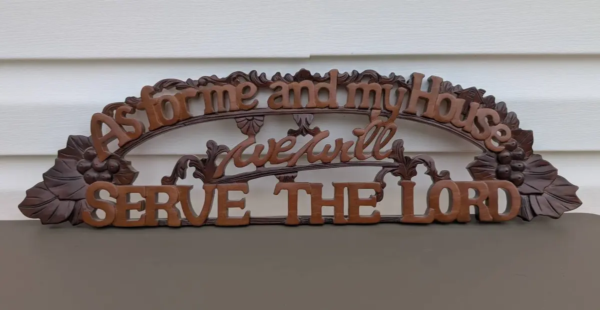 Joshua 24:15 Wall Plaque