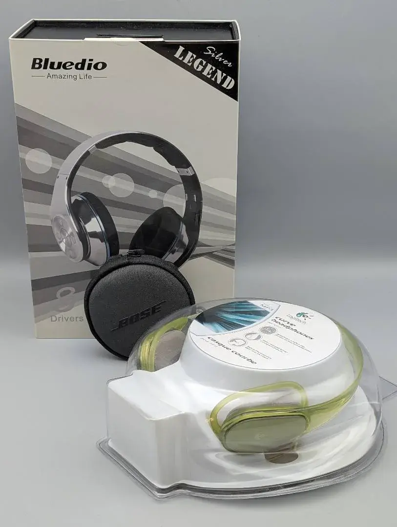 Bose, Bluedio, and Logitech