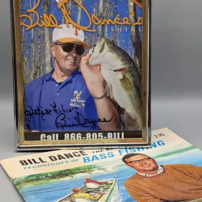 Bill Dance Autographed Photo and Book