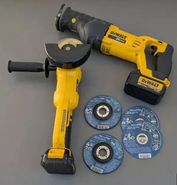 DeWalt Grinder and Reciprocating Saw
