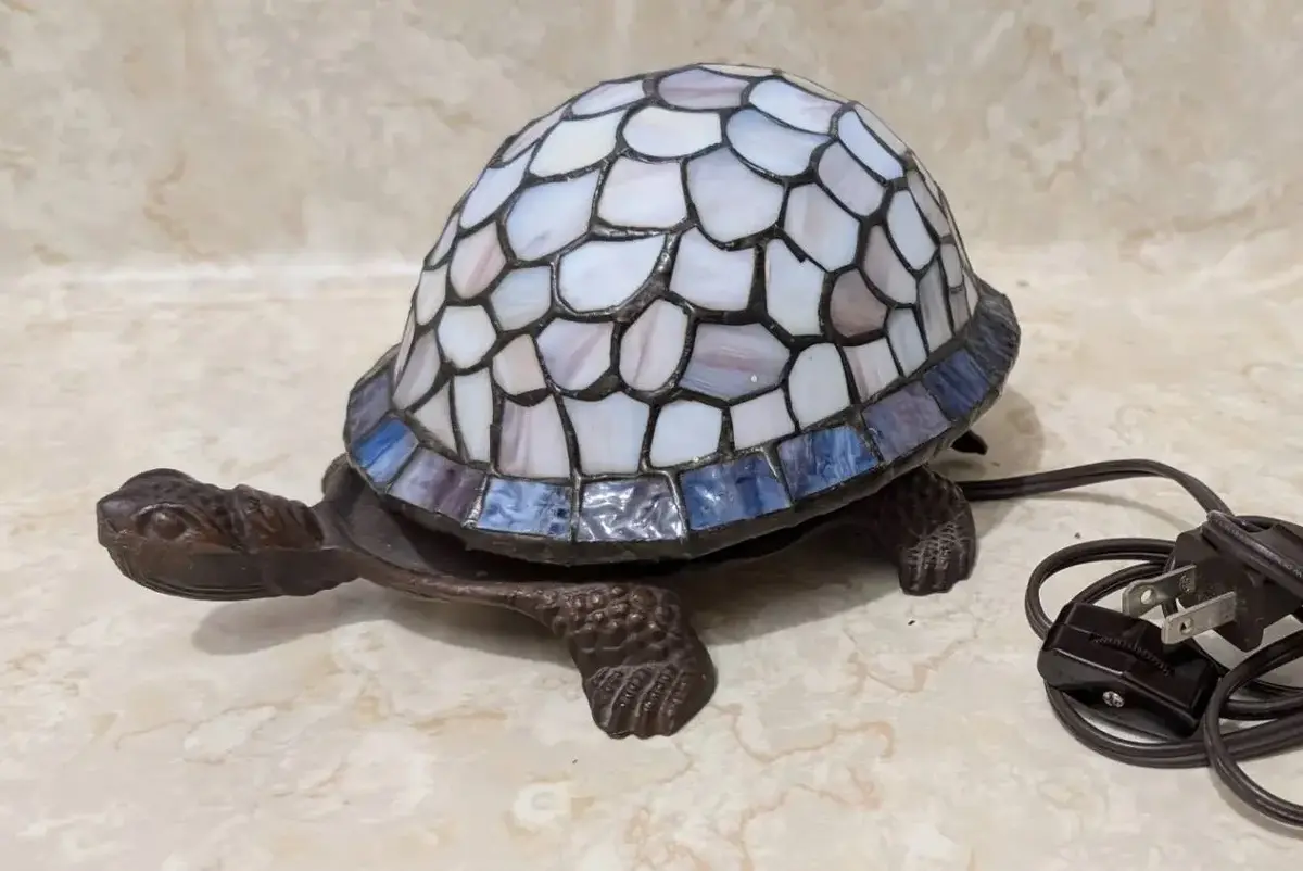 Stained Glass Turtle Lamp