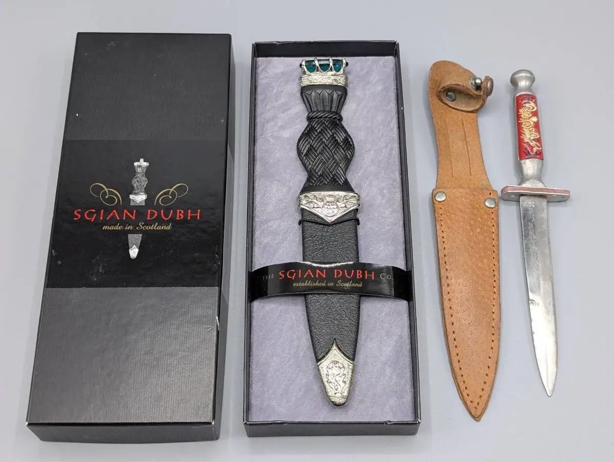 Scottish Kilt Knife and Japanese Boot Knife