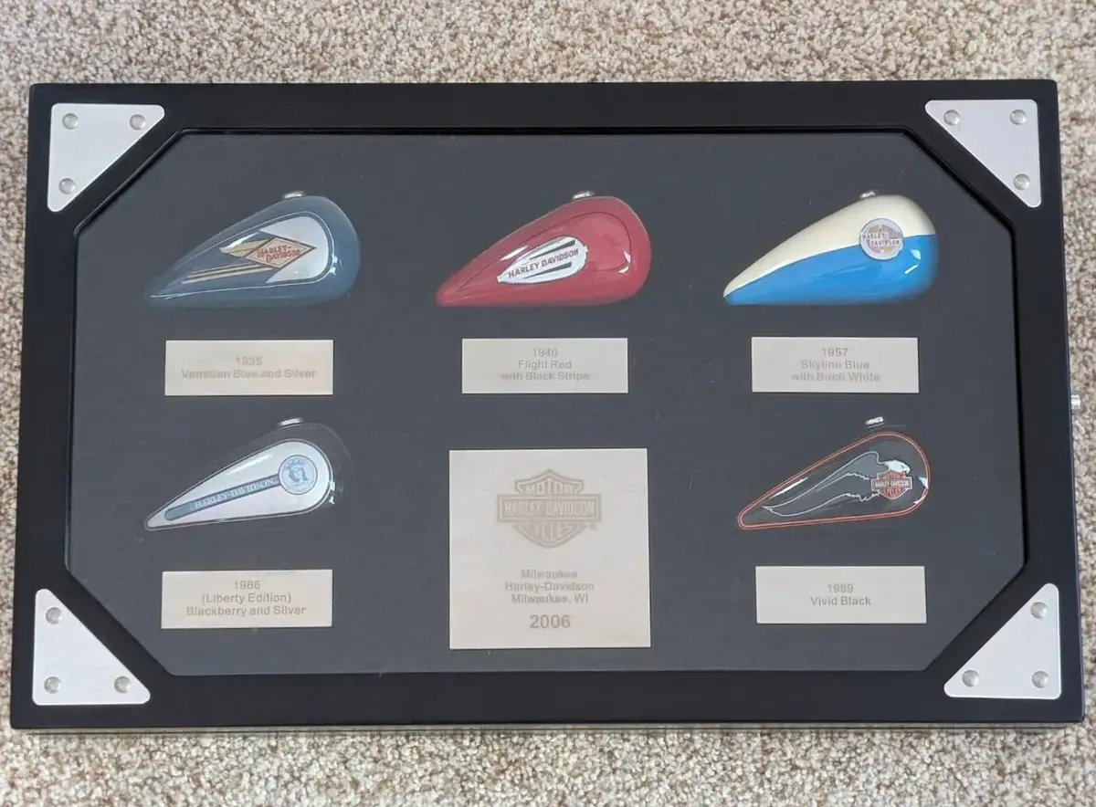 Harley-Davidson Mini Gas Tank Shadow Box Display 