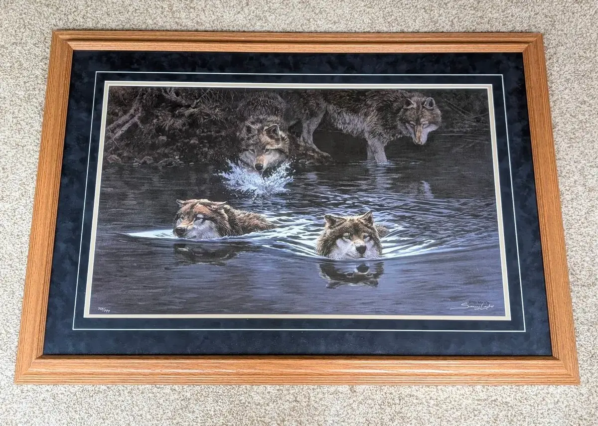 Moonlight Crossing Signed by Artist John Seerey-Lester