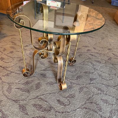 Hollywood Regency end table