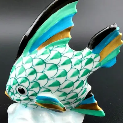 Herend Hand Painted Porcelain Fish