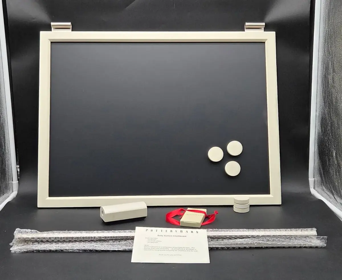 Pottery Barn Daily System Chalkboard w/Rail- NEW
