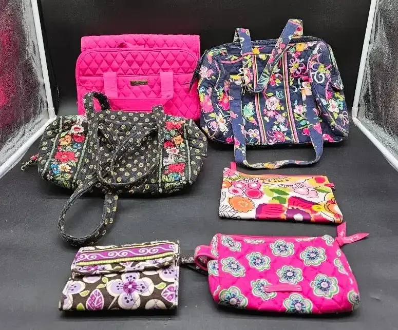(5) Vera Bradley Items and Floral Cloth Purse