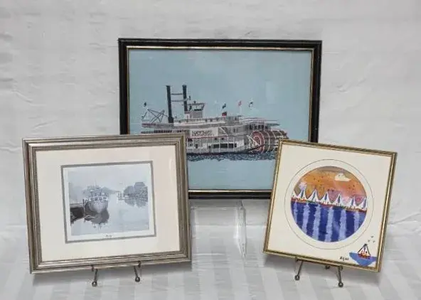(3) Unique Watercraft Artworks 