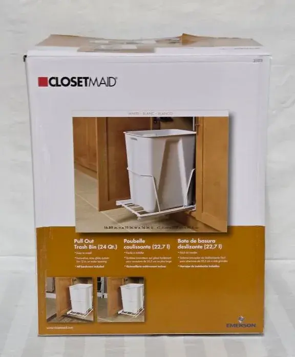 Closetmaid 24qt Pull-Out Trash Bin
